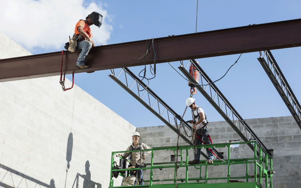 Travaux en hauteur à Strée