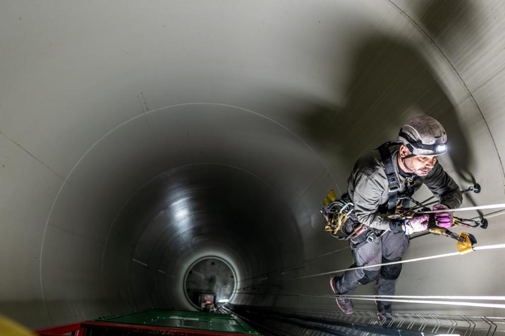 Travaux milieu confiné à Strée